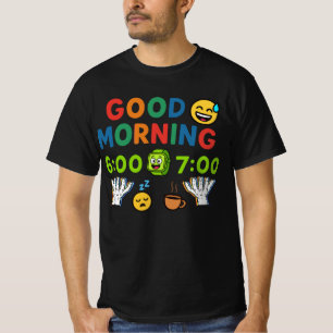 T-shirt Bonjour 67 Six Sept Réveil Drôle Cadeau Matin