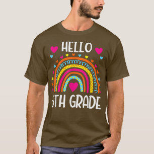 T-shirt Bonjour 6e année Équipe 6e année Retour à l'école