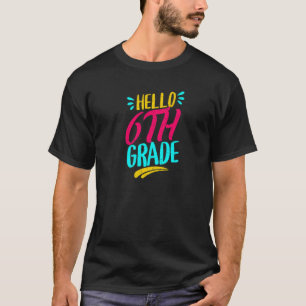 T-shirt Bonjour 6e Premier Jour D'école Professeur Rentrée