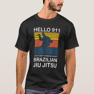 T-shirt Bonjour 911 Je ne peux pas arrêter le brésilien Ji