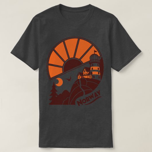 T-shirt Bonjour À Norvège (Design devant)