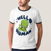 Bonjour Alien drôle humain