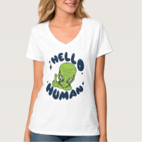Bonjour Alien drôle humain