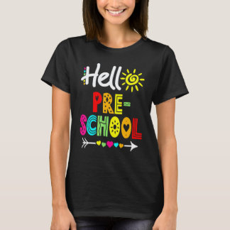 T-shirt Bonjour Amusement Préscolaire Rentrée Scolaire Ens