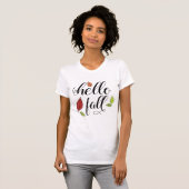 T-shirt Bonjour Automne (Devant entier)