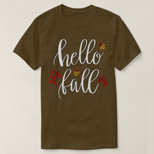 T-shirt Bonjour automne8 (Design devant)