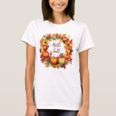 T-shirt Bonjour Automne, Automne Automne Vibes (Devant)