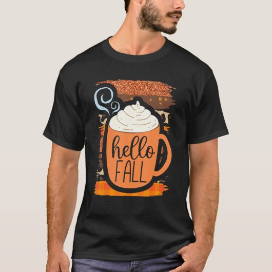 T-shirt Bonjour Automne Halloween Automne (Devant)