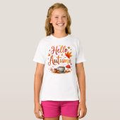 T-shirt Bonjour Automne, nostalgie cosy (Devant entier)
