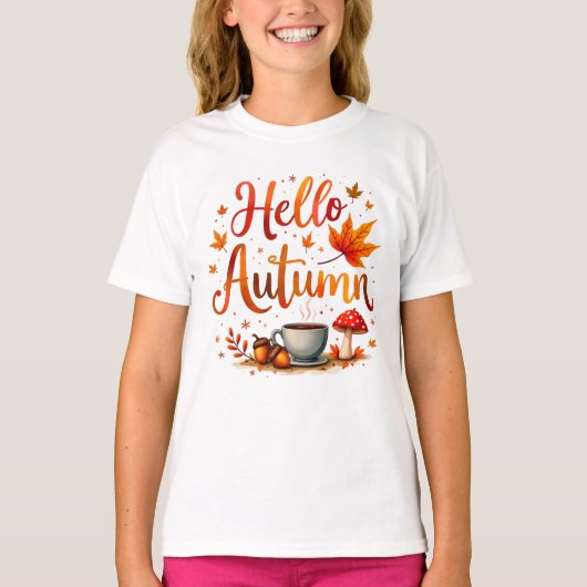 T-shirt Bonjour Automne, nostalgie cosy (Devant)
