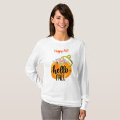 T-shirt Bonjour Automne Personnaliser Automne Texte (Devant entier)