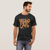 T-shirt Bonjour Automne Rétro Automne Yall Feuilles Automn (Devant entier)