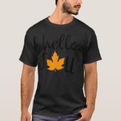 T-shirt Bonjour Automne Rétro Automne Yall Feuilles Automn (Devant)