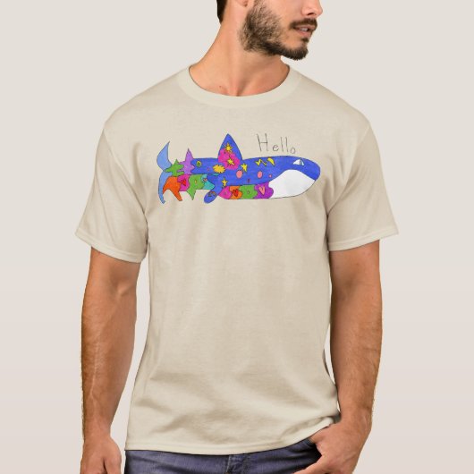 T-shirt "Bonjour Baleine" (Devant)