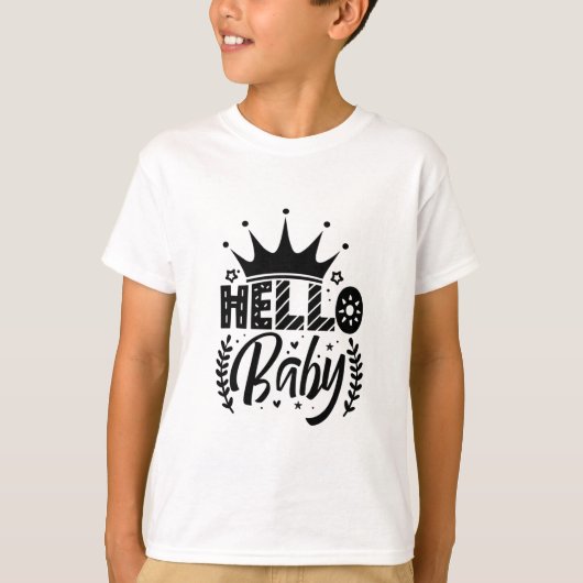 T-shirt Bonjour bébé (Devant)