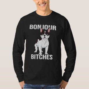 T-shirt Bonjour  Bouledogue Français Pour Chien Français