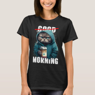 T-shirt Bonjour Café Chat du Matin