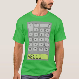 T-shirt Bonjour Calculatrice