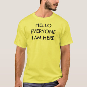 T-shirt Bonjour chacun pièce en t