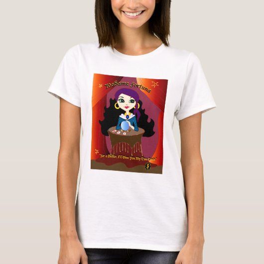 T-shirt Bonjour chariots : Madame Fortuna (Devant)