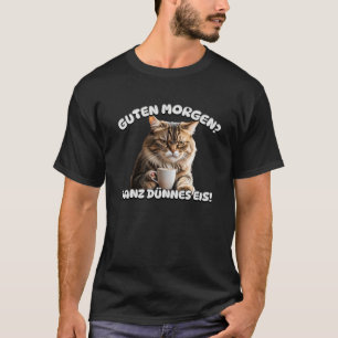 T-shirt Bonjour, chat de mauvaise humeur
