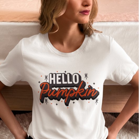 T-shirt Bonjour citrouille