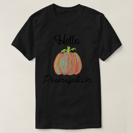 T-shirt Bonjour citrouille 3 (Design devant)