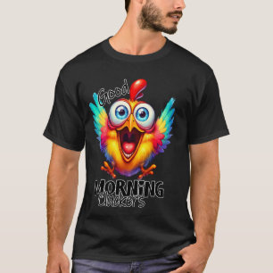 T-shirt Bonjour Cluckers citation drôle de poulet