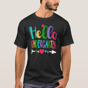 T-shirt Bonjour Cœur De Maternelle Enseignant Élève Rentré