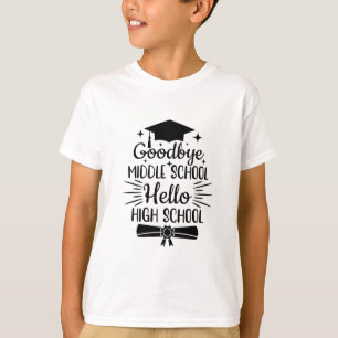 T-shirt Bonjour collège Hello lycée