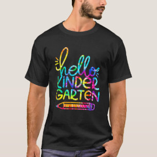 T-shirt Bonjour Crayon Maternelle Retour À L'École Enseign