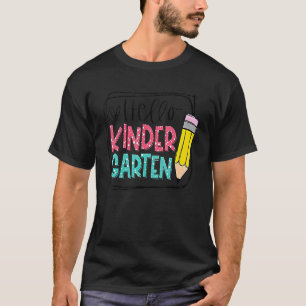 T-shirt Bonjour Crayon Maternelle Retour À L'École Enseign