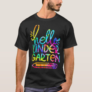T-shirt Bonjour Crayon Maternelle Retour À L'École Enseign