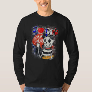 T-shirt Bonjour Cute Français Ventilateur Sport Cyclin Goa