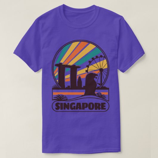 T-shirt bonjour de singapore (Design devant)