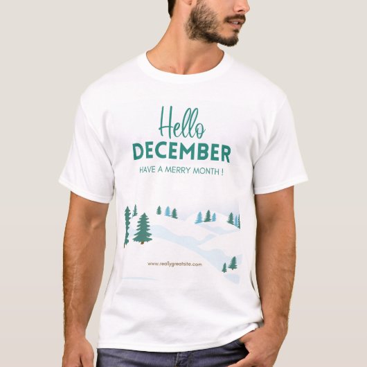 T-Shirt Bonjour Décembre (Devant)