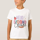 T-shirt Bonjour deuxième année (Devant)