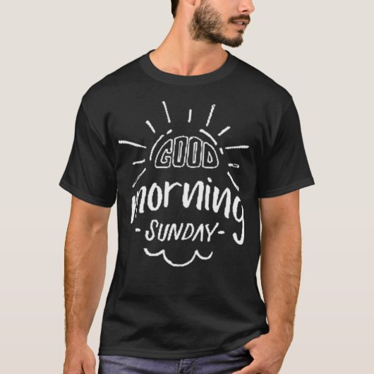 T-shirt Bonjour dimanche (Devant)