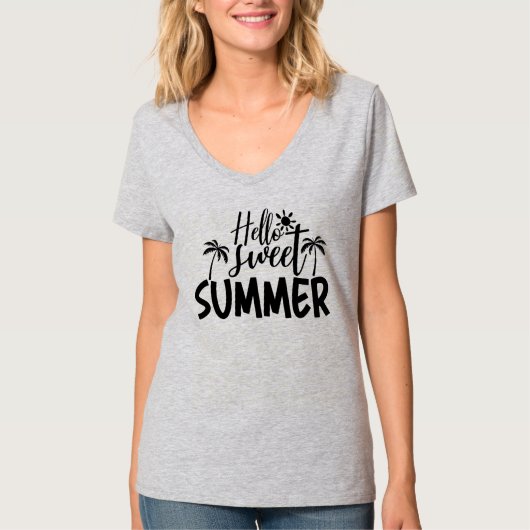 T-shirt Bonjour Douce Été-96828 (Devant)