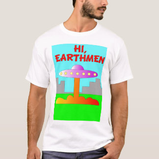 T-shirt Bonjour, Earthmen