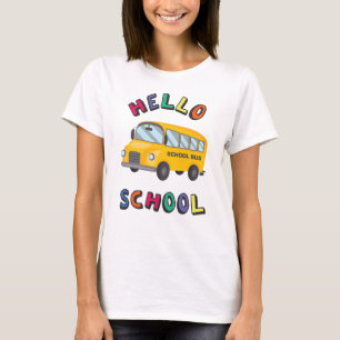 T-shirt Bonjour école
