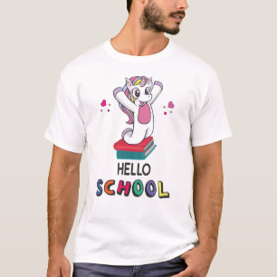 T-shirt Bonjour école