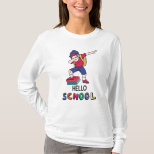 T-shirt Bonjour école