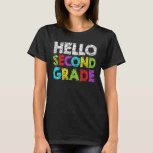 T-shirt Bonjour élève de deuxième année 2e rentrée scolai