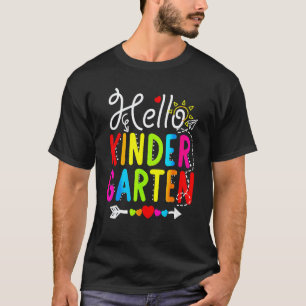 T-shirt Bonjour Enseignant de Maternelle Élève Retour à l'