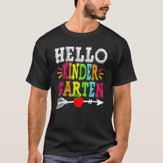 T-shirt Bonjour Enseignant de Maternelle Retour à l'École