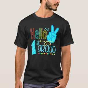 T-shirt Bonjour Enseignant de Première Année Premier Jour