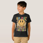 T-shirt Bonjour Enseignants de 4e année Étudiante de 4e an (Devant entier)