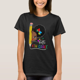 T-shirt Bonjour Équipe de 4e année Équipe de 4e année Reto