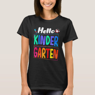 T-shirt Bonjour Équipe De Maternelle Maternelle Retour À L